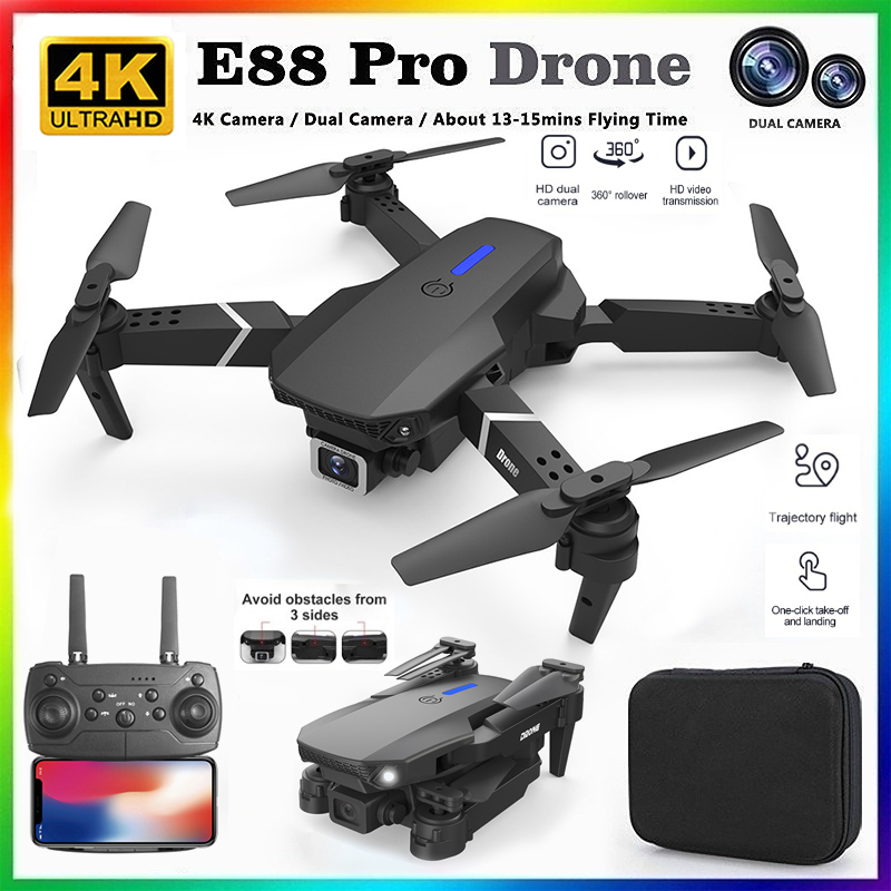Drone Camera Night Vision - 2026 NOWY E88 Profesjonalny Dron RC