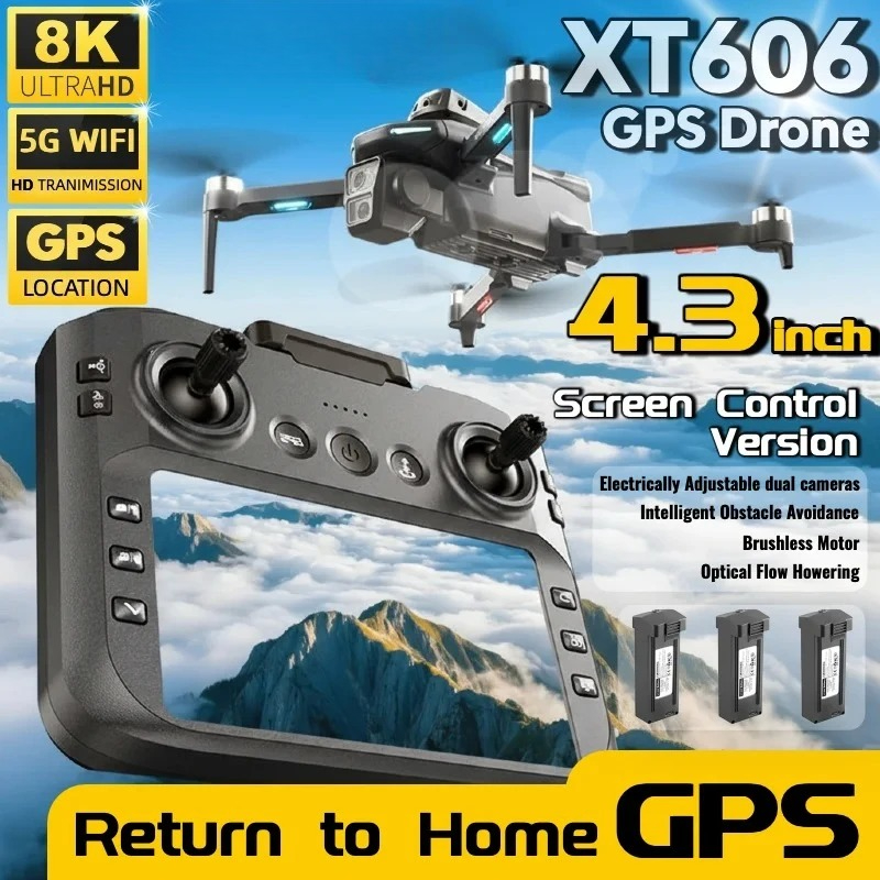 Drone Camera Night Vision - Najlepsza Oferta: Dron XT606 MAX GPS