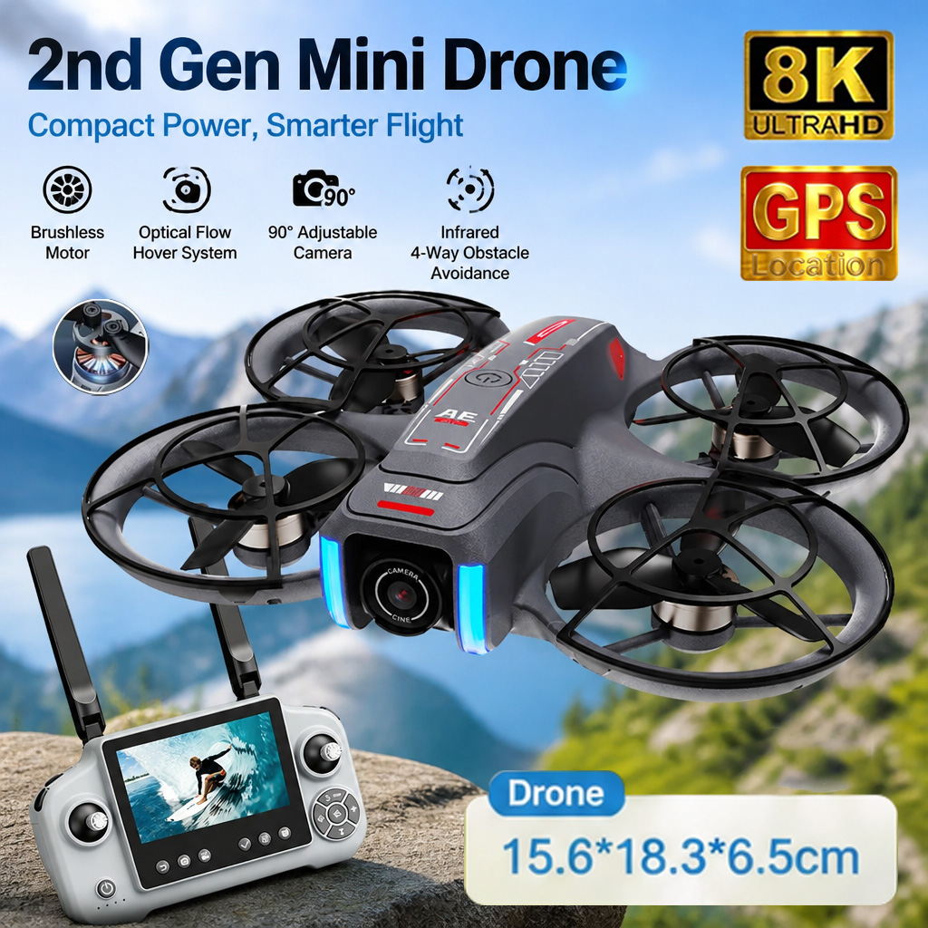 Mini dron AE21 z podwójną kame – Drone Camera Night Vision recenzja i cena